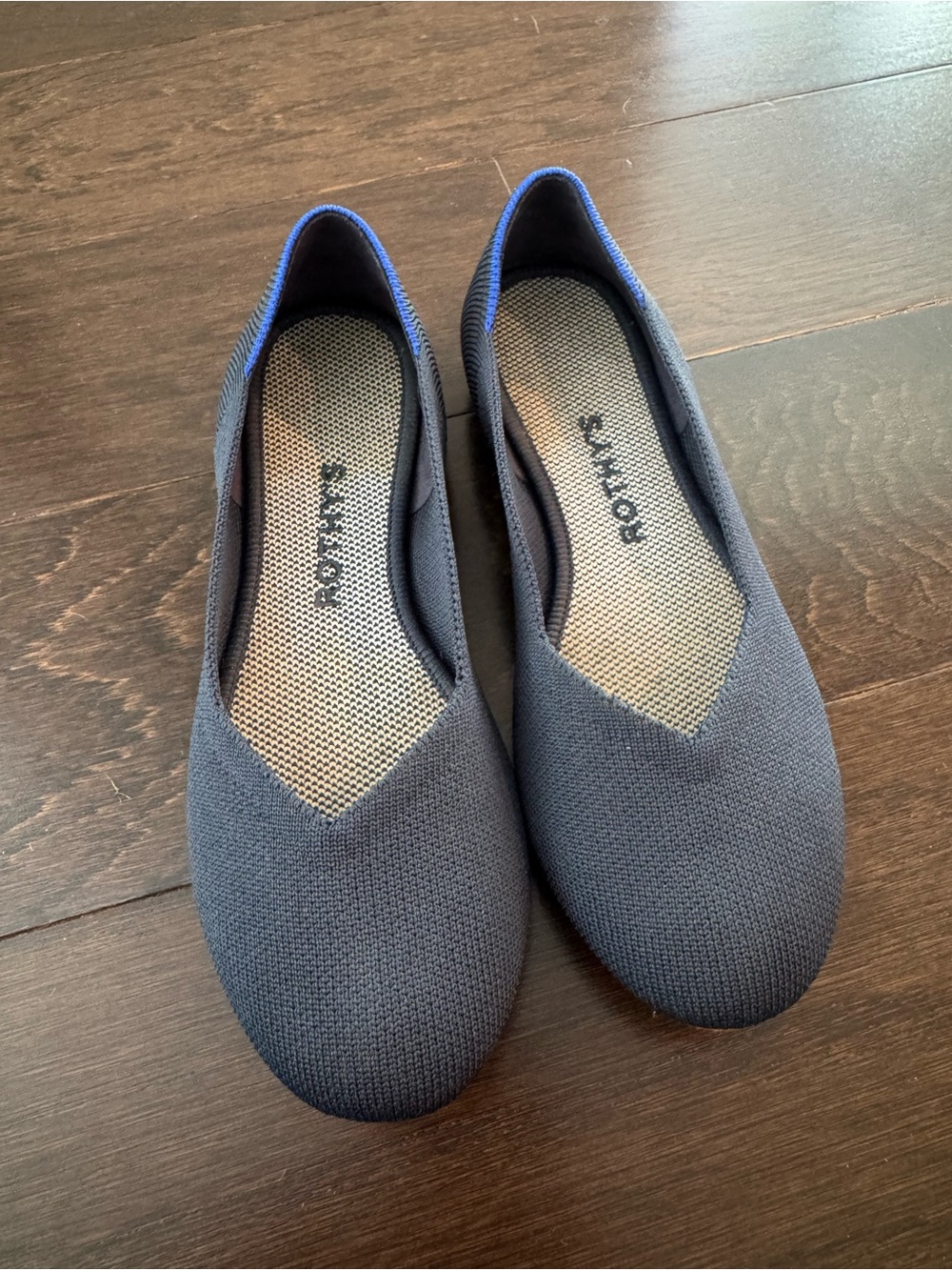 Rothy's Navy Flats size 5.5
